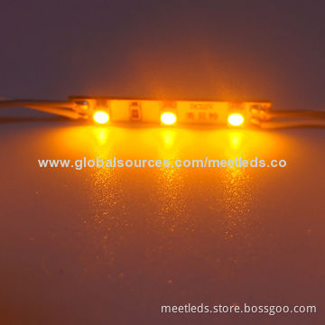 Yellow 3*SMD3528 LED Module Light, 36*5mm with 3-year Warranty, Used for Mini Art Sign
